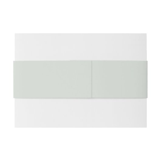 Modern Minimal Minimalist Sage Green Wedding Uitnodigingen Wikkel (Achterkant Voorbeeld)