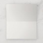 Modern Minimal Monogram Wedding Plaatskaartje (Binnenkant ongevouwen)