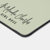 MODERN MINIMAL naamontwerp massief bord salie groe Bureaumat (Hoek)