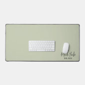 MODERN MINIMAL naamontwerp massief bord salie groe Bureaumat (Keyboard & Muis)