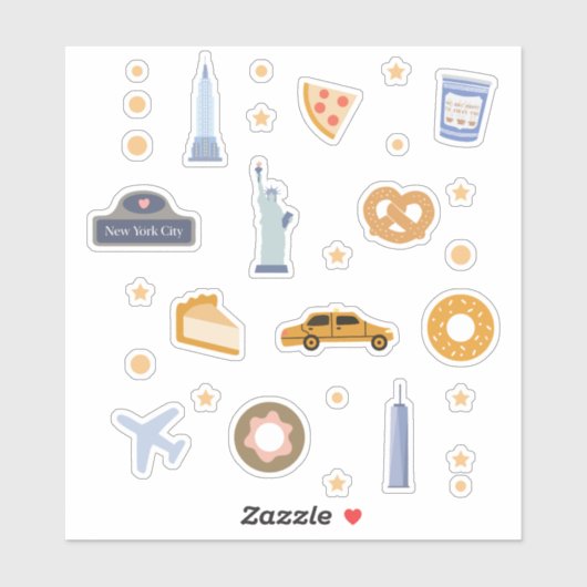 Modern Minimal NYC Icon Sticker (Vel)