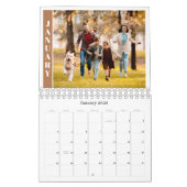 Modern Minimal One Photo Per Month Terracotta Kalender (Jan 2026)