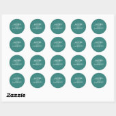 Modern Minimal One Smart Cookie Graduation Party Ronde Sticker (Vel)