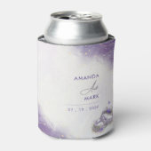 Modern Minimal Paarse Lila Trendy Blikjeskoeler (Blikje Voorkant)