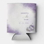 Modern Minimal Paarse Lila Trendy Blikjeskoeler (Voorkant)