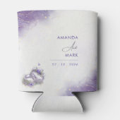 Modern Minimal Paarse Lila Trendy Blikjeskoeler (Achterkant)