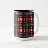 Modern Minimal Pattern Tweekleurige Koffiemok (Voorkant rechts)