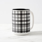 Modern Minimal Pattern Tweekleurige Koffiemok (Voorkant rechts)