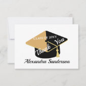 Modern Minimal Personaliseer School Class Afstuder Bedankkaart (Voorkant)