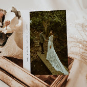 Modern Minimal Photo Elopement & Wedding Reception Kaart