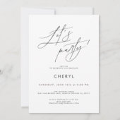 Modern Minimal Photo Graduation Party Invitation Kaart (Achterkant)