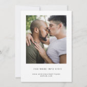 Modern Minimal Photo LGBTQ Save The Date (Achterkant)