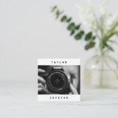 Modern Minimal Photography Visitekaartje (Staand voorkant)