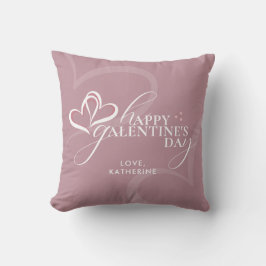 Modern Minimal Pink Chic Typography Galentines Kussen