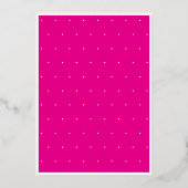 Modern Minimal Pink Fifty Fabulous Photo Birthday Folie Uitnodiging (Achterkant)