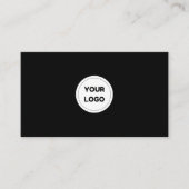 Modern Minimal Plain Generic Design Logo QR-code Visitekaartje (Voorkant)