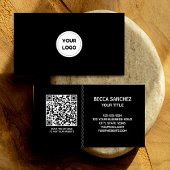 Modern Minimal Plain Generic Design Logo QR-code Visitekaartje