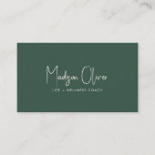 Modern Minimal Professional Business Photo QR Code Visitekaartje (Voorkant)