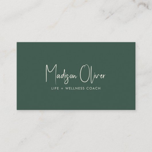 Modern Minimal Professional Business Photo QR Code Visitekaartje (Voorkant)