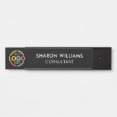 Modern Minimal Professional Custom Business Logo Deurbordje (Voorkant)