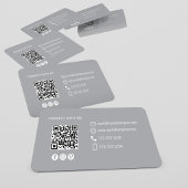 Modern Minimal QR Code Photo Contact Card Visitekaartje