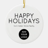 Modern Minimal Real Estate Logo Ornament (Voorkant)