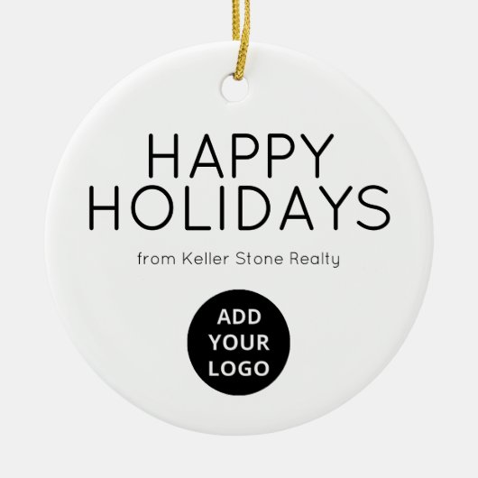 Modern Minimal Real Estate Logo Ornament (Voorkant)