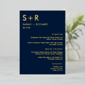 Modern Minimal REAL FOLIE Elegant Menu Kaart (Staand Voorkant)
