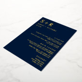 Modern Minimal REAL FOLIE Elegant Menu Kaart (Gedraaid)