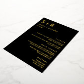 Modern Minimal REAL FOLIE Elegant Menu Kaart (Gedraaid)