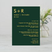 Modern Minimal REAL FOLIE Elegant Menu Kaart (Staand Voorkant)