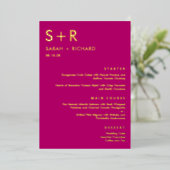 Modern Minimal REAL FOLIE Elegant Menu Kaart (Staand Voorkant)