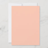 Modern Minimal Red en Coral Lijst Wedding Save The Date (Achterkant)