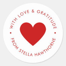 Modern Minimal Red Heart 