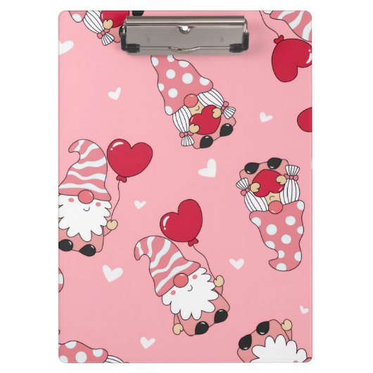 Modern Minimal Red Heart Valentine’s Day Present Klembord (Voorkant)