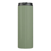 Modern Minimal Sage Green Company Business Logo Thermosbeker (Achterkant)