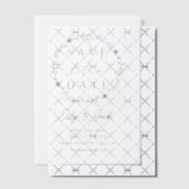 Modern Minimal Save the Date, Minimal Simple Vellum Uitnodigingen (Offset (Uitnodiging))
