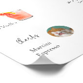 Modern Minimal Signature Drink Cocktail Bar Sign Poster (Hoek)