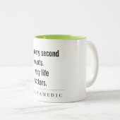 Modern Minimal Simple Motivatie Paramedic Gift Tweekleurige Koffiemok (Voorkant rechts)