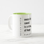 Modern Minimal Simple Motivatie Paramedic Gift Tweekleurige Koffiemok (Voorkant links)