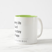 Modern Minimal Simple Motivatie Paramedic Gift Tweekleurige Koffiemok (Voorkant rechts)