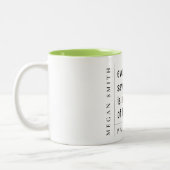 Modern Minimal Simple Motivatie Paramedic Gift Tweekleurige Koffiemok (Links)