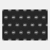 Modern Minimal Simple Uw Logo Hier Inpakpapier Vel (Voorkant 2)