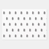 Modern Minimal Simple Uw Logo Hier Inpakpapier Vel (Voorkant)