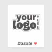 Modern Minimal Simple Uw Logo Hier Sticker (Vel)