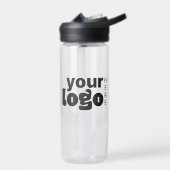 Modern Minimal Simple Uw Logo Hier Waterfles (Links)