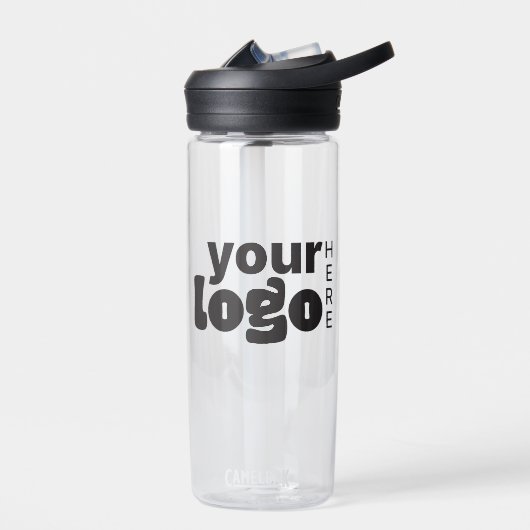 Modern Minimal Simple Uw Logo Hier Waterfles (Links)