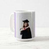 Modern Minimal Sleek Chic Masters Graduation Gift Koffiemok (Voorkant links)