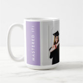 Modern Minimal Sleek Chic Masters Graduation Gift Koffiemok (Links)