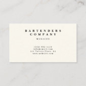 Modern Minimal Soft Gradient Colors  Visitekaartje (Achterkant)